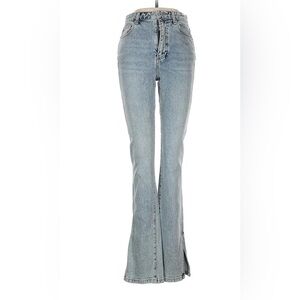 Something Navy Light Blue Flare Jeans